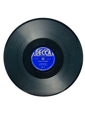 Clyde McCoy Tear It Down / Sugar Blues 10 Inch Shellac 78 RPM Decca Records 381